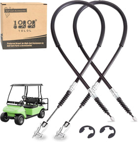 10L0L driver-side brake cable for Club Car DS with rust-resistant coating and robust metal core.