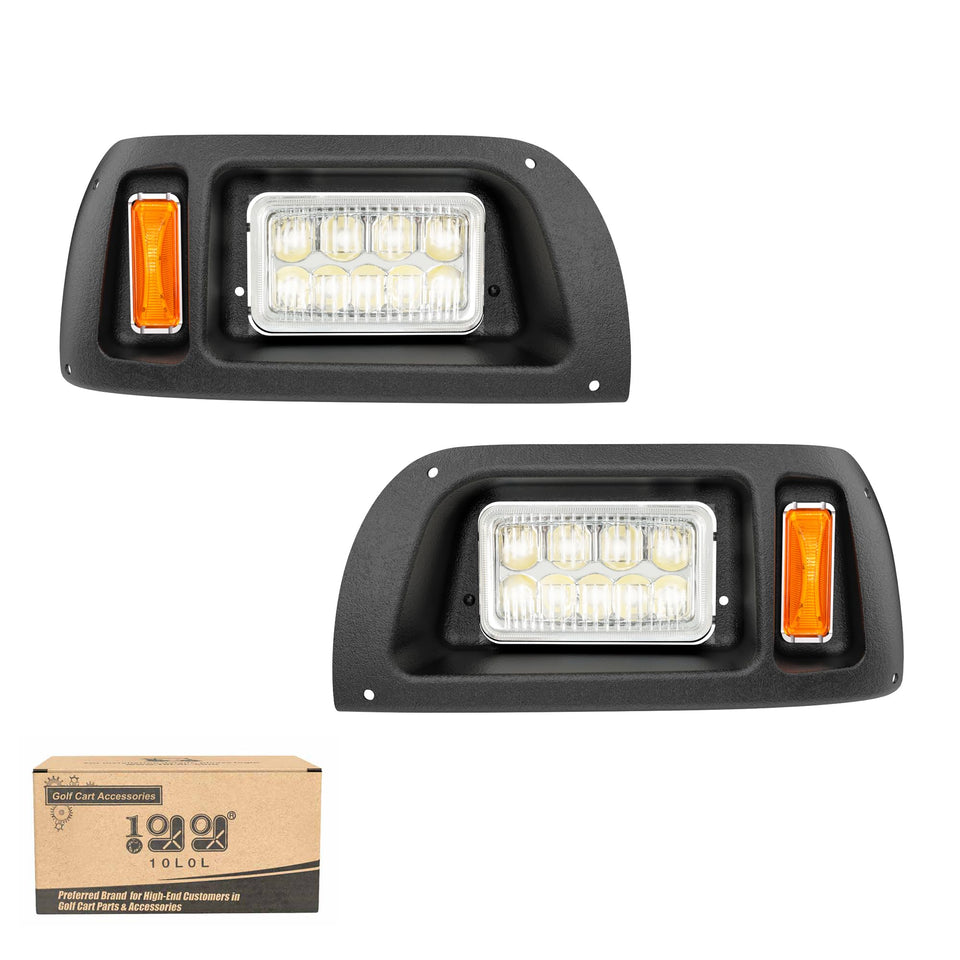 10L0L driver-side headlight kit for Club Car DS improves nighttime visibility.