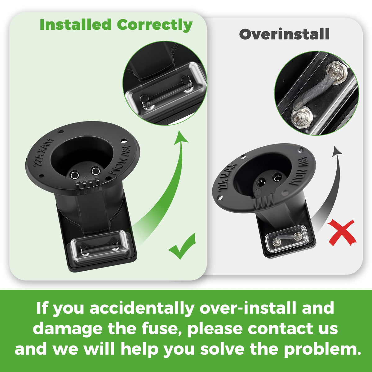 10L0L Bezel receptacle kit for proper snug fit