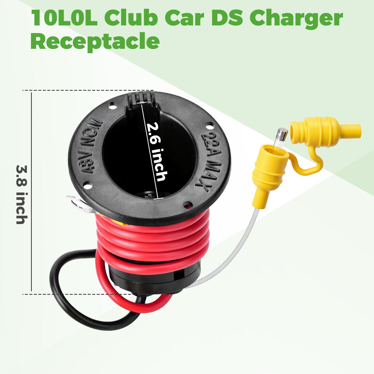 10L0L Replacement setup showing receptacle installed on DS