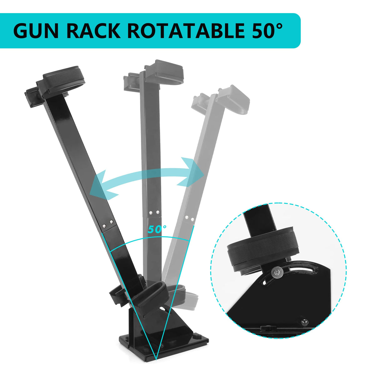 10L0L dual-gun mount fits Yamaha, Club Car, EZGO golf carts