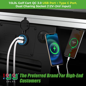 10L0L dual USB outlets charge two devices simultaneously