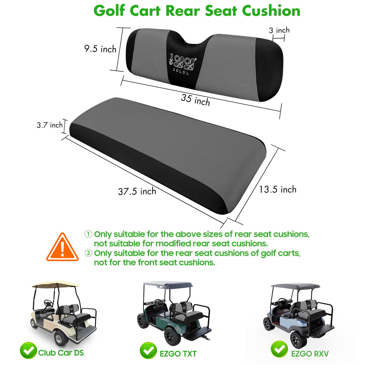 10L0L durable breathable mesh fabric promises comfort on daily golf cart trips.