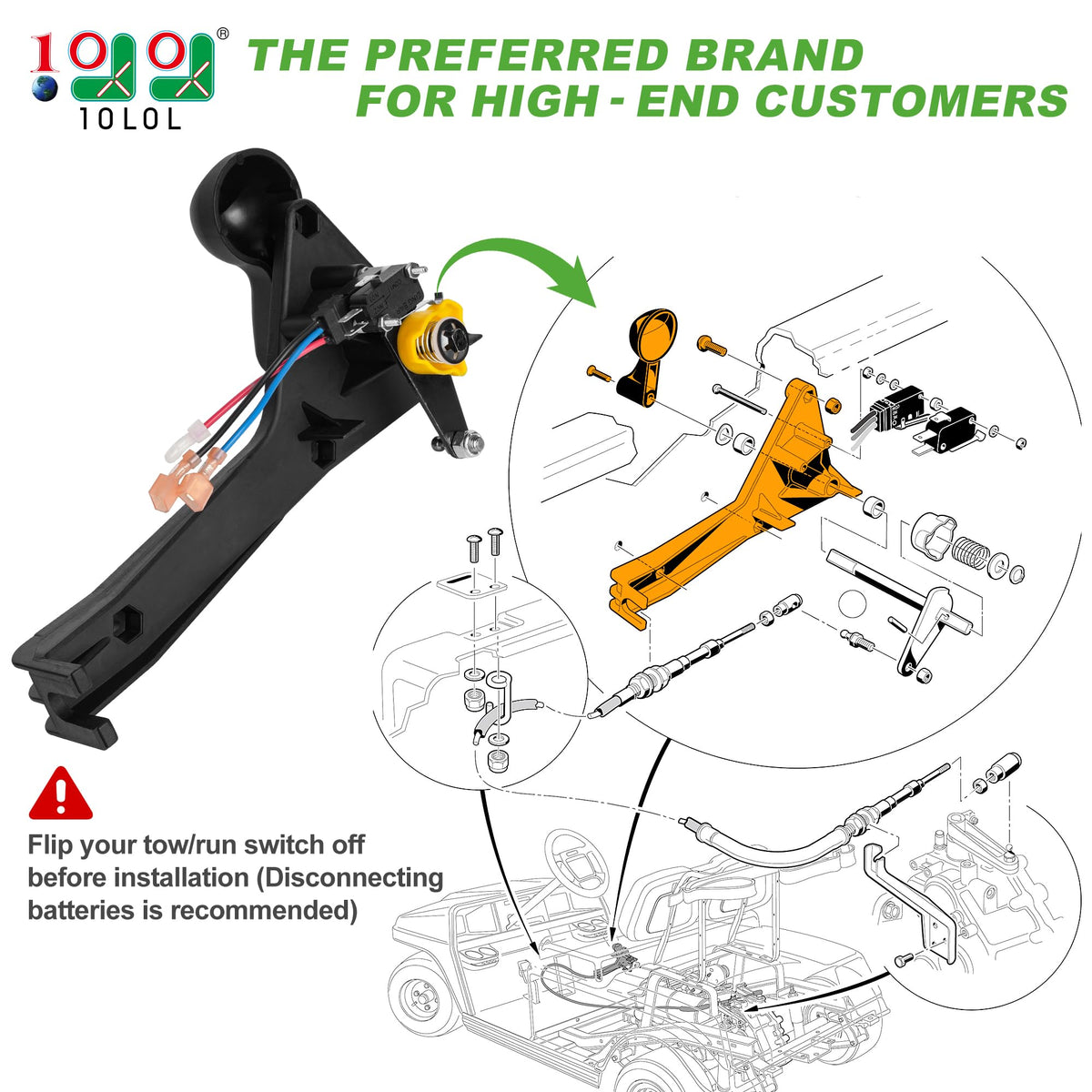 Durable, corrosion-resistant 10L0L shifter components for long-lasting performance.