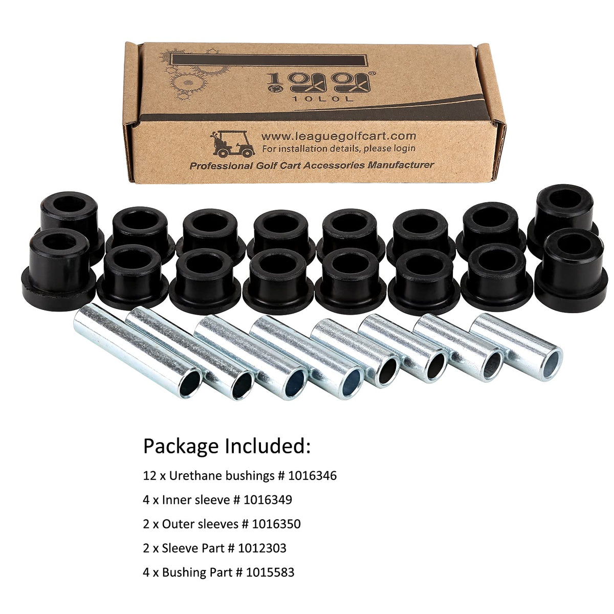 10L0L front arm kit for 1992-up Club Car DS enhances ride quality