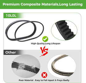10L0L durable golf cart belts close-up