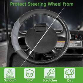 Durable PU leather resists cracking and peeling with daily use.