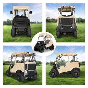 10L0L Durable outdoor golf cart enclosure withstands dust, rain, snow