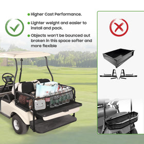 10L0L durable polypropylene net withstands outdoor use on the course