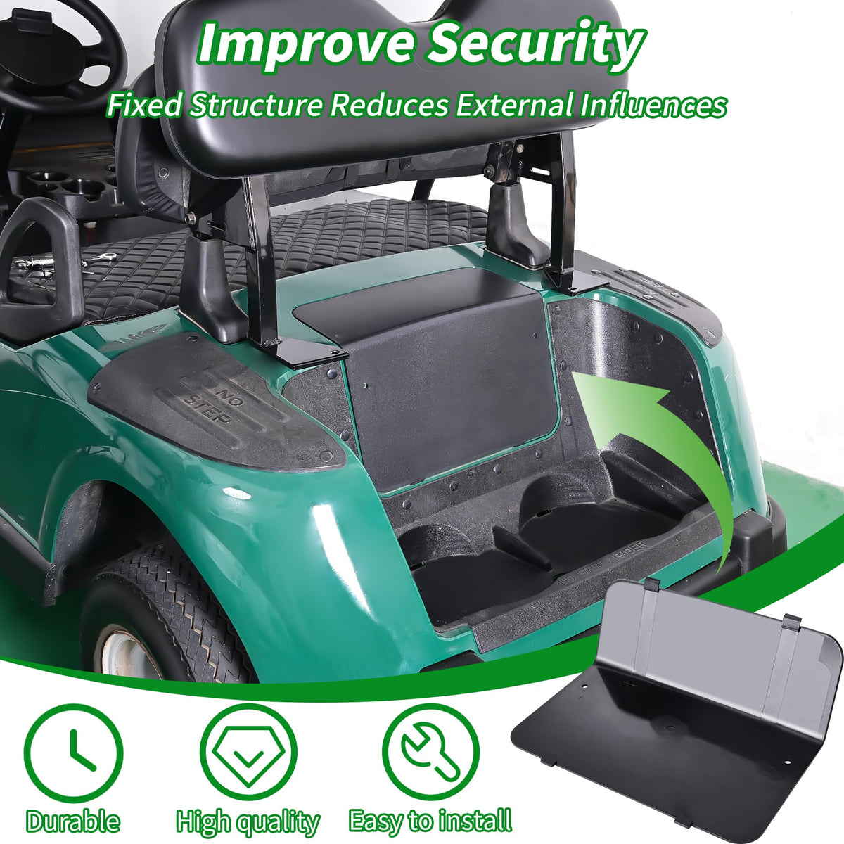 10L0L durable rear panel shields internal electronics and wiring from debris.