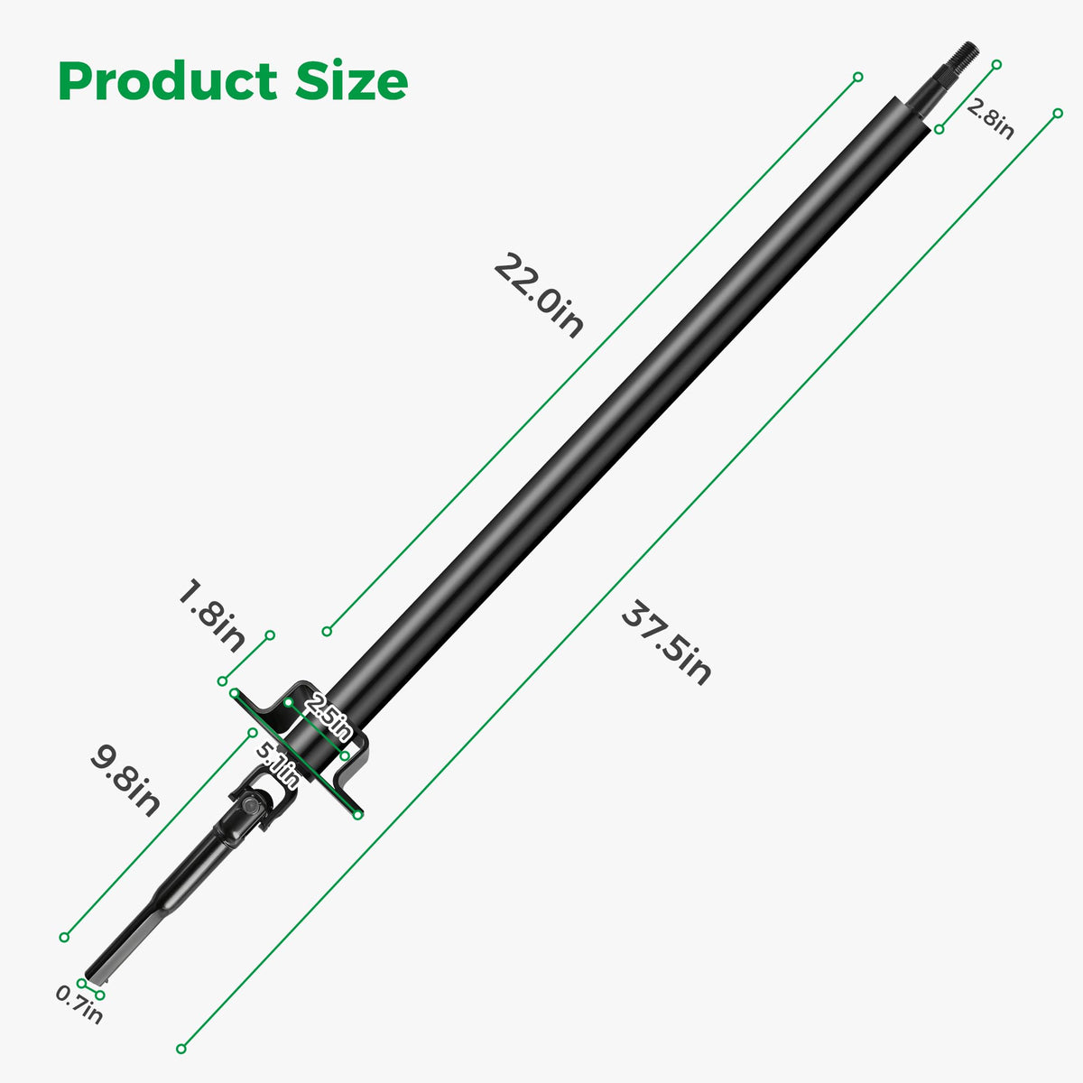 10L0L durable steering system image highlights rugged construction