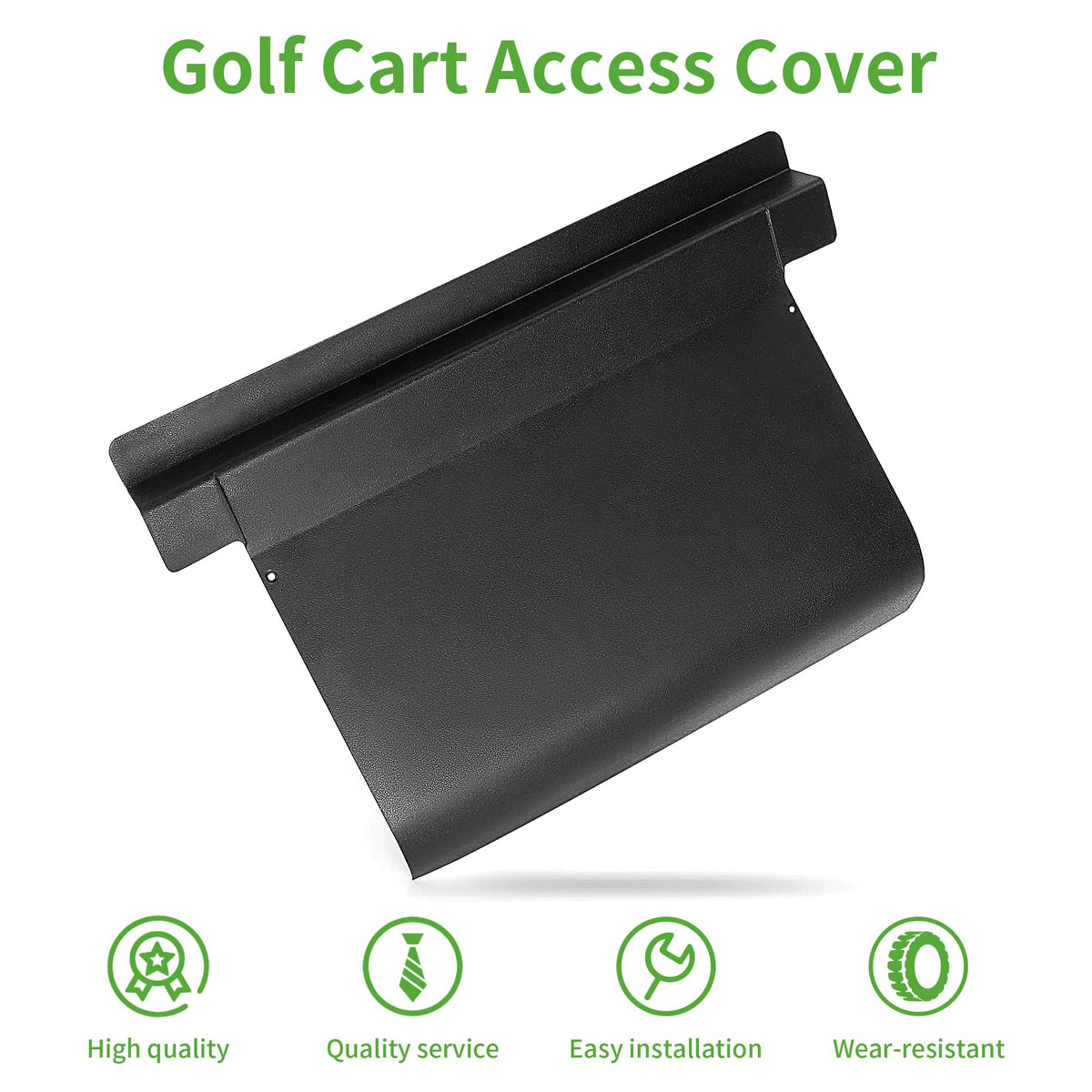 10L0L Rugged textured black finish adds durability for EZGO rear area