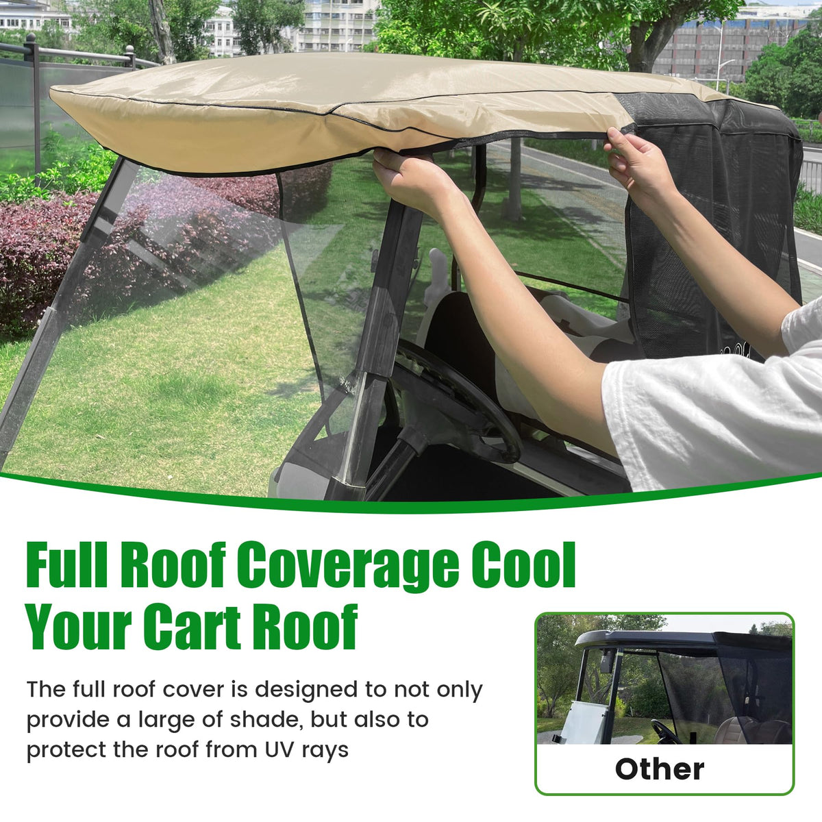 10L0L Durable UV-resistant nylon mesh withstands sun season after season.