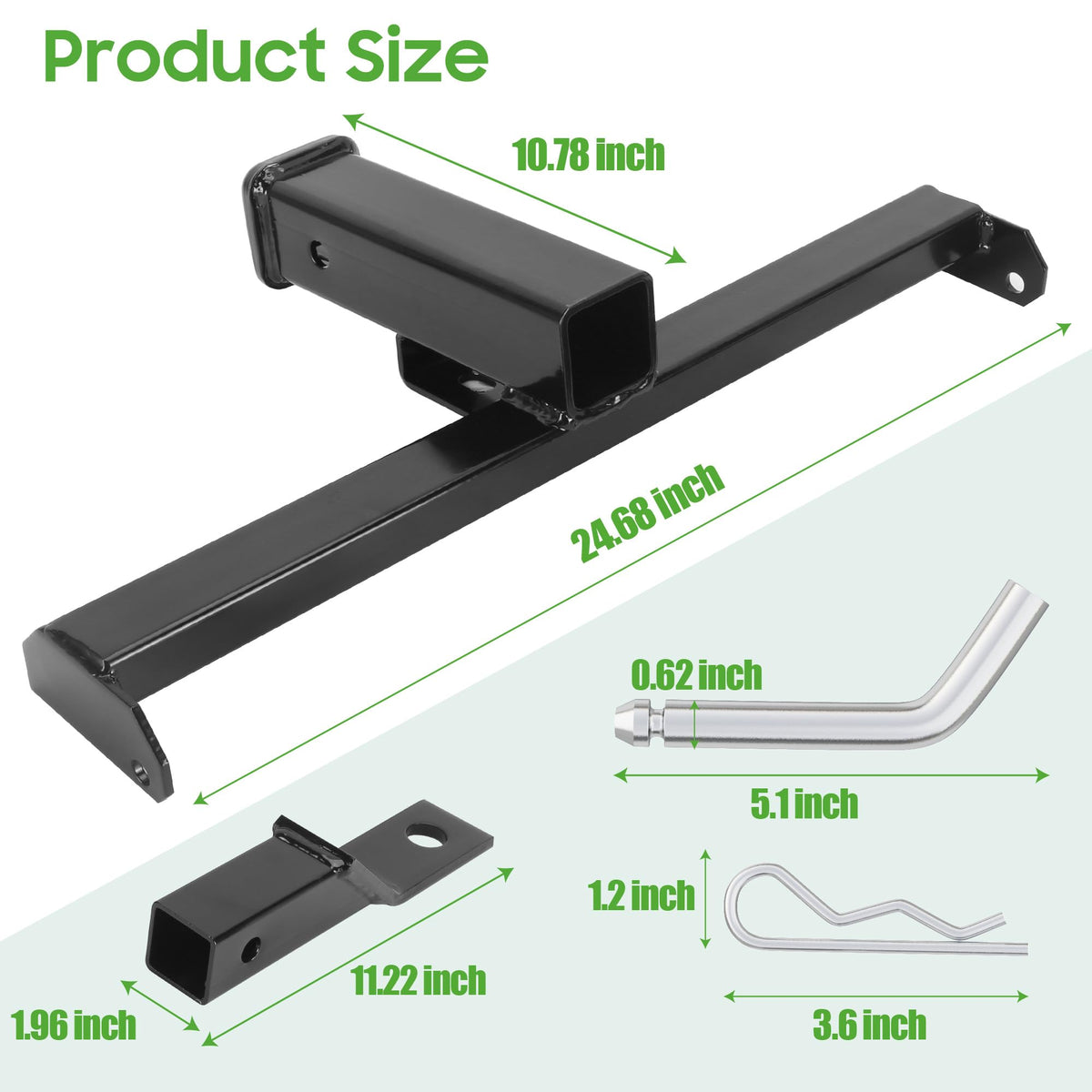 10L0L Durable, weatherproof bumper hitch designed for harsh outdoors.