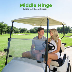 10L0L durable windshield protects occupants from debris and wind.
