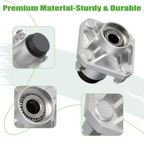 10L0L front hub includes dust covers for debris defense