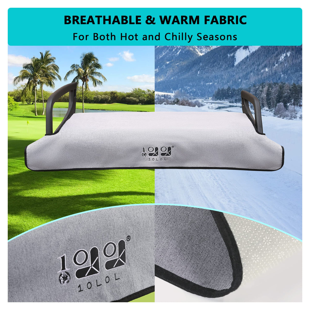 10L0L easy-install design with armrest holes fits Yamaha seats quickly.