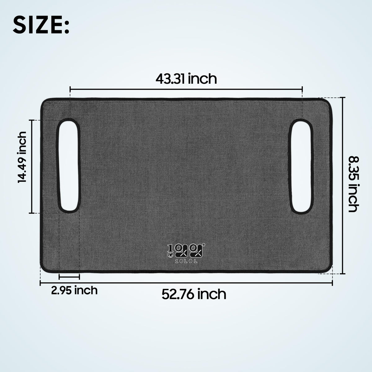 Easy-install seat towel for Yamaha two-person seats with armrests
