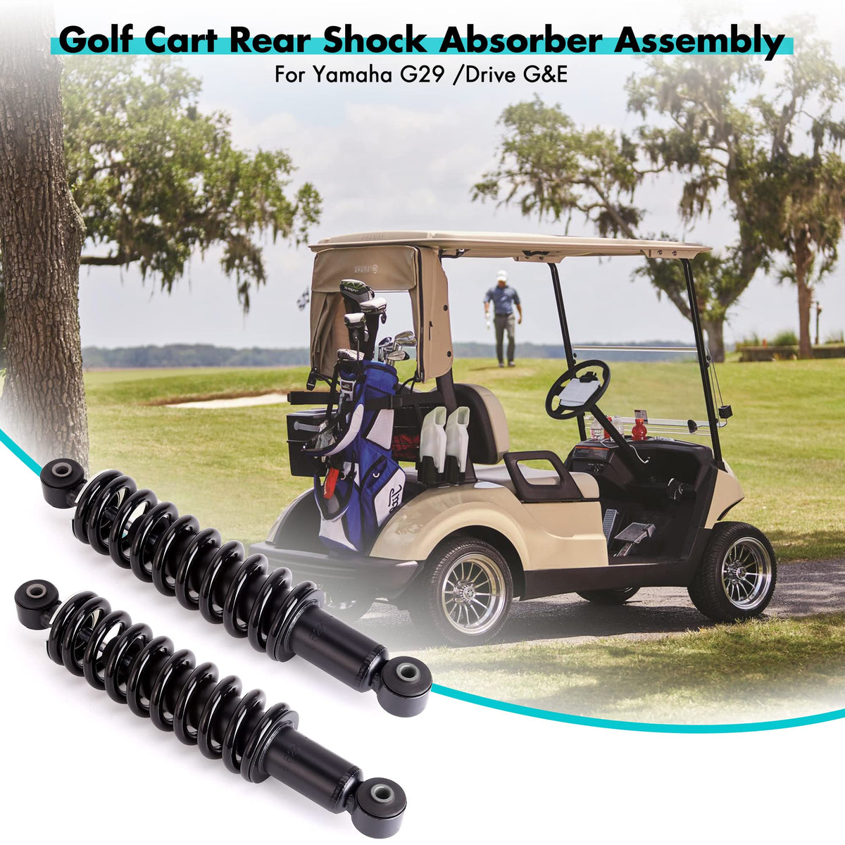 Easy install 10L0L rear shocks for Yamaha G29 enable quick upgrades.