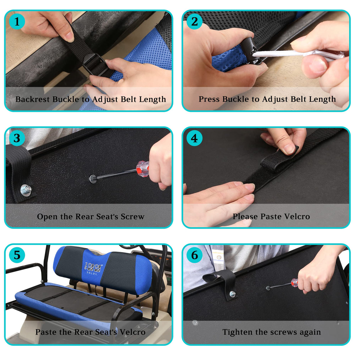 10L0L easy-install straps and buckles for quick setup