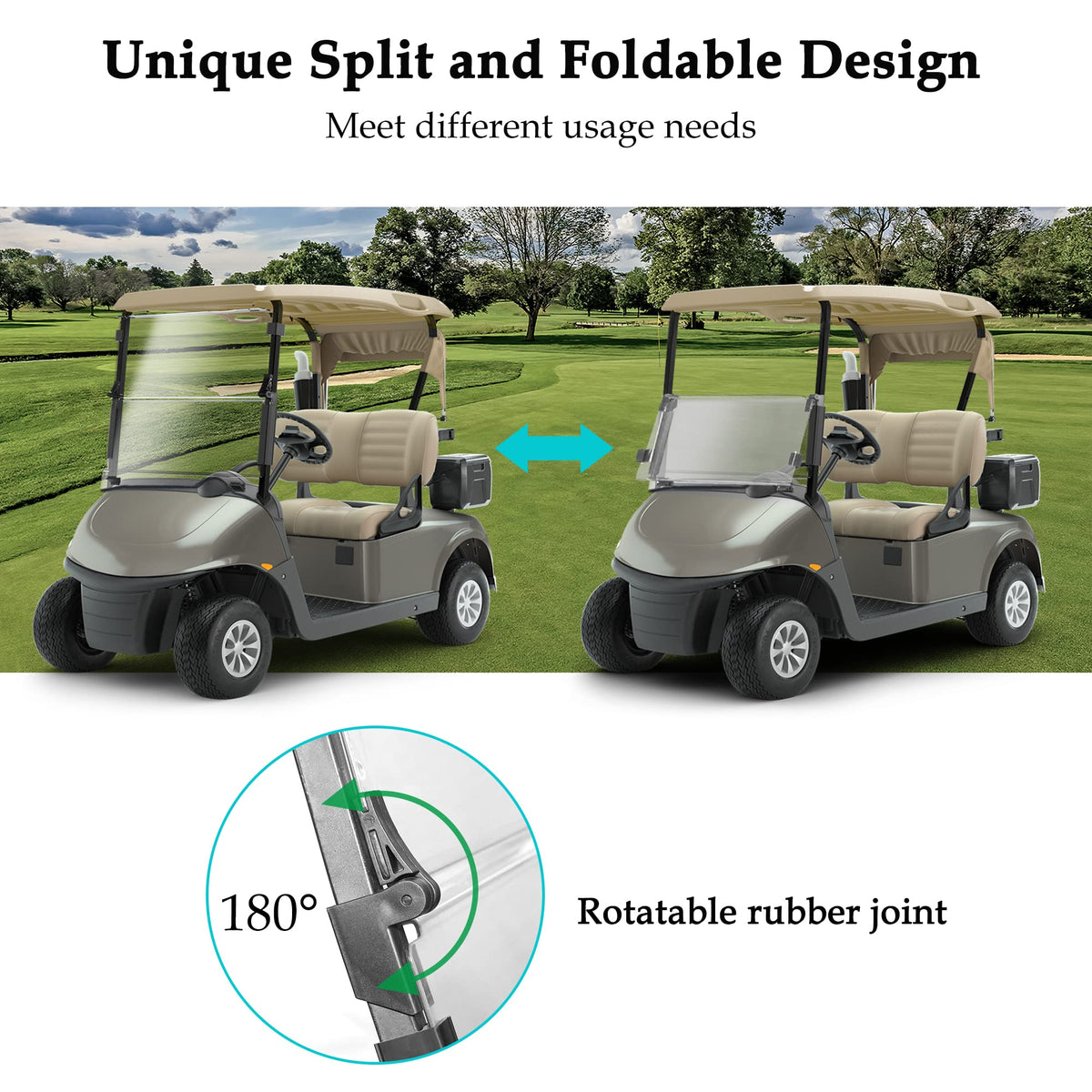 The included instructions enable a simple, drill-free installation of the windscreen.
