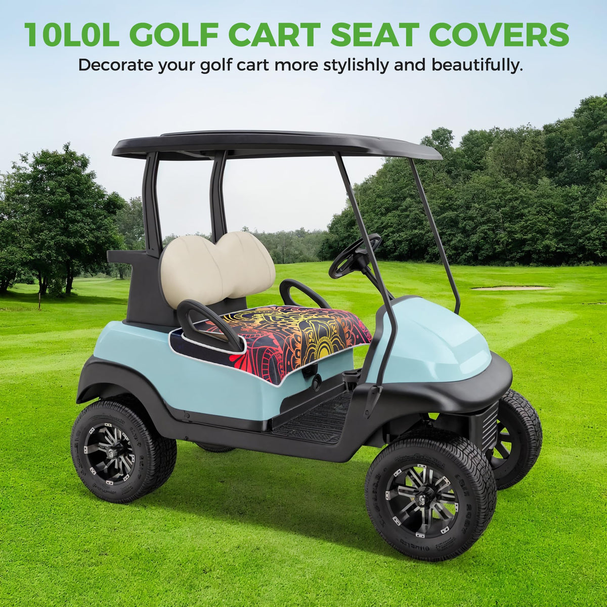 10L0L easy-install design fits armrests on most carts
