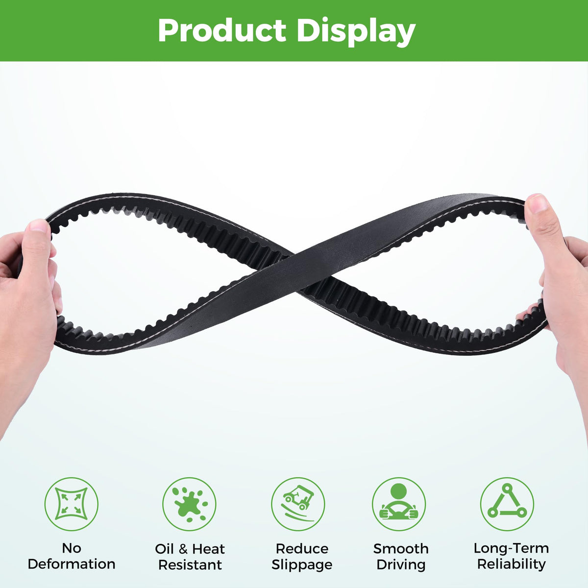 10L0L Easy-to-install belt makes replacement quick and straightforward.