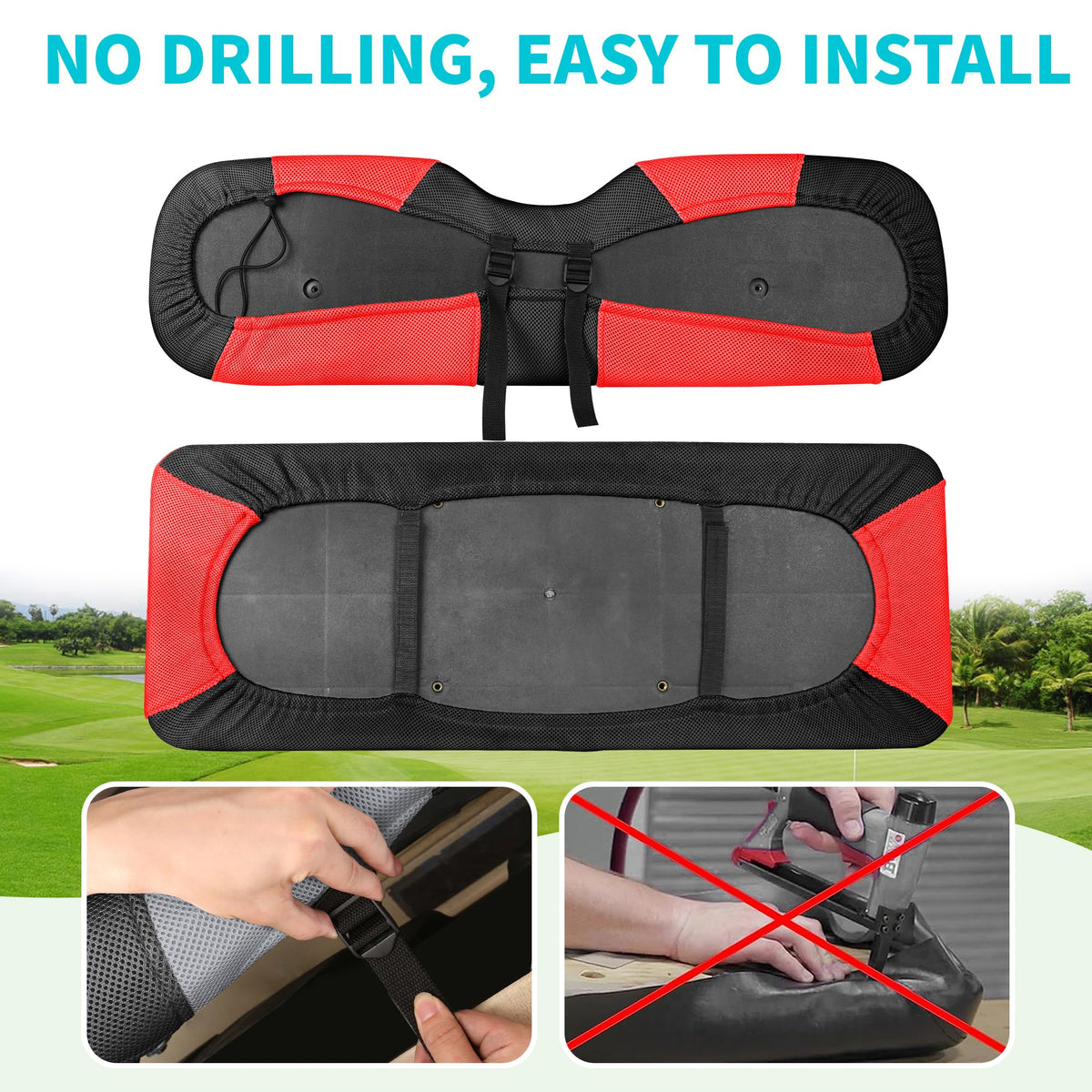 10L0L durable stretch fabric adapts to different rear seats.
