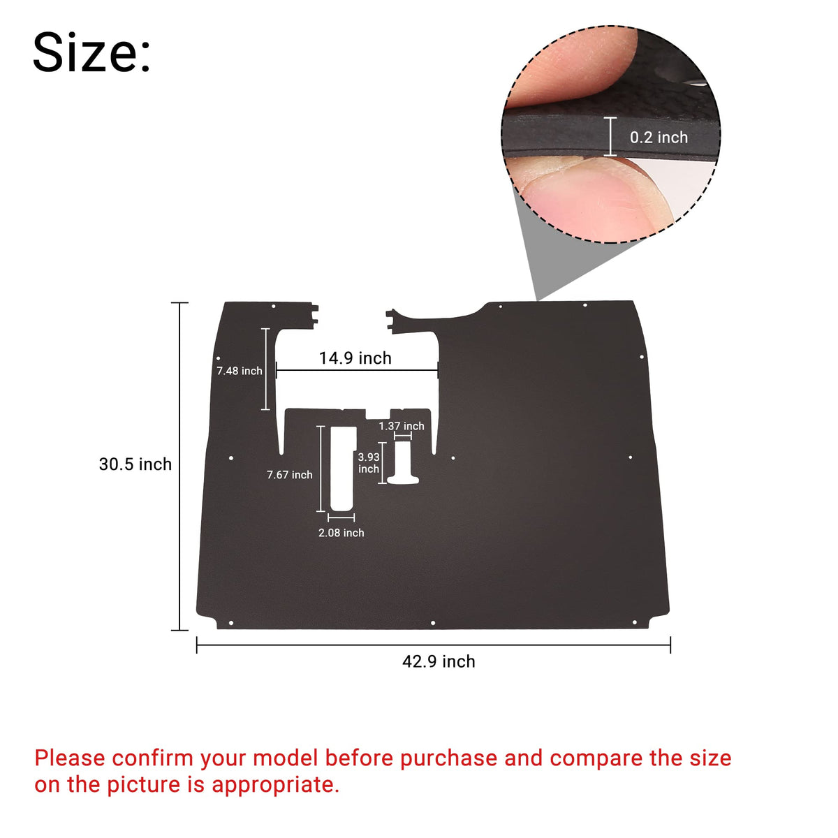 10L0L Easy installation guide included for Yamaha G29 floor liner.