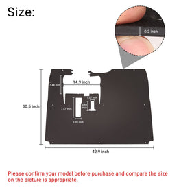 10L0L Easy installation guide included for Yamaha G29 floor liner.