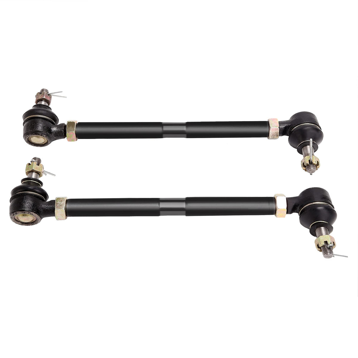 10L0L easy-installation tie rod end assembly for carts.