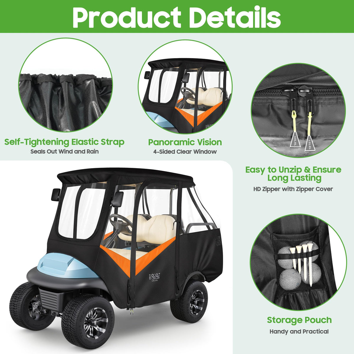 10L0L enclosure demonstrated on a golf cart in use
