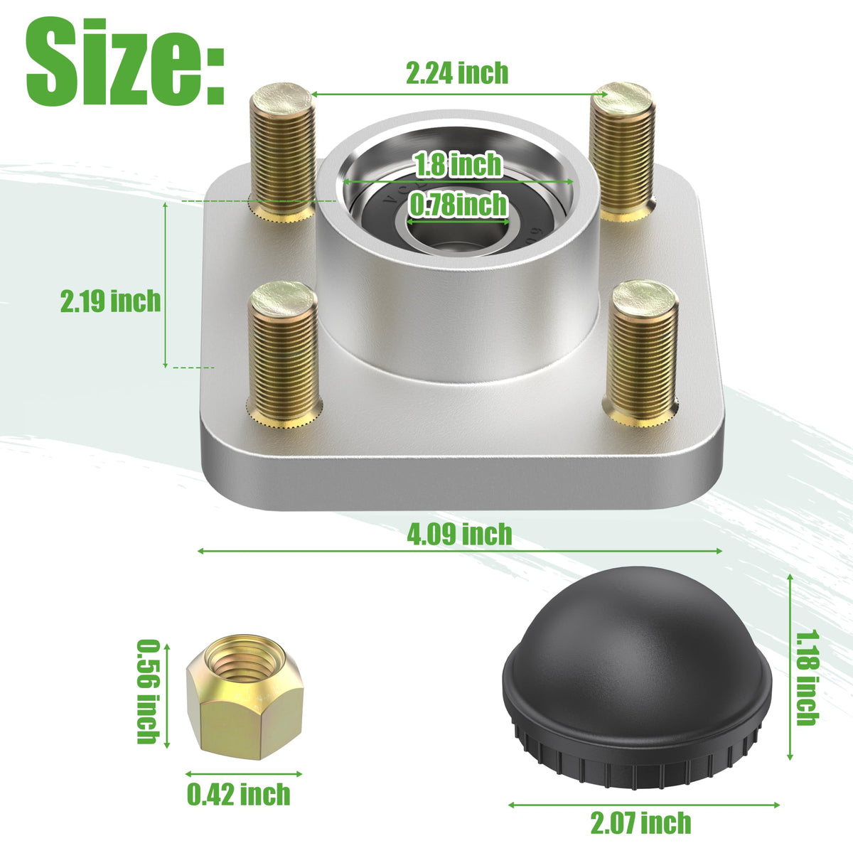 Durable aluminum construction supports regular maintenance and replacements.