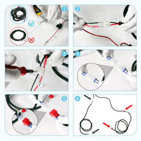 10L0L extended wiring improves visibility on the course.