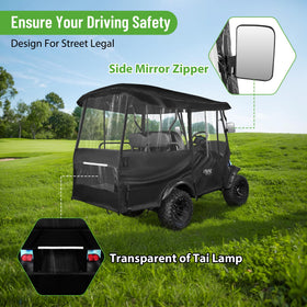 10L0L enhanced zippers with dual stitching ensure smooth operation in wind.