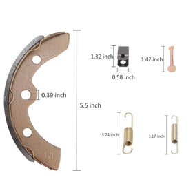 10L0L brake shoes for EZGO 1986.5-1995 offer steady stops