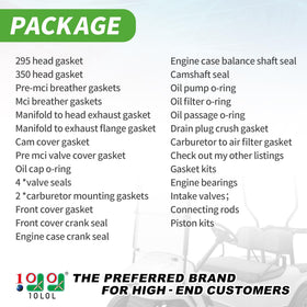10L0L EZGO 295cc/350cc breather kit shown for clean rebuild