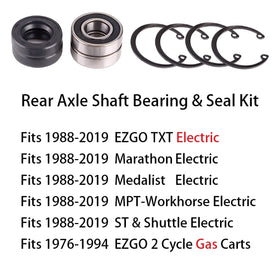 10L0L EZGO 2-pack bearing and seal kit for easy replacement on TXT and Marathon carts.