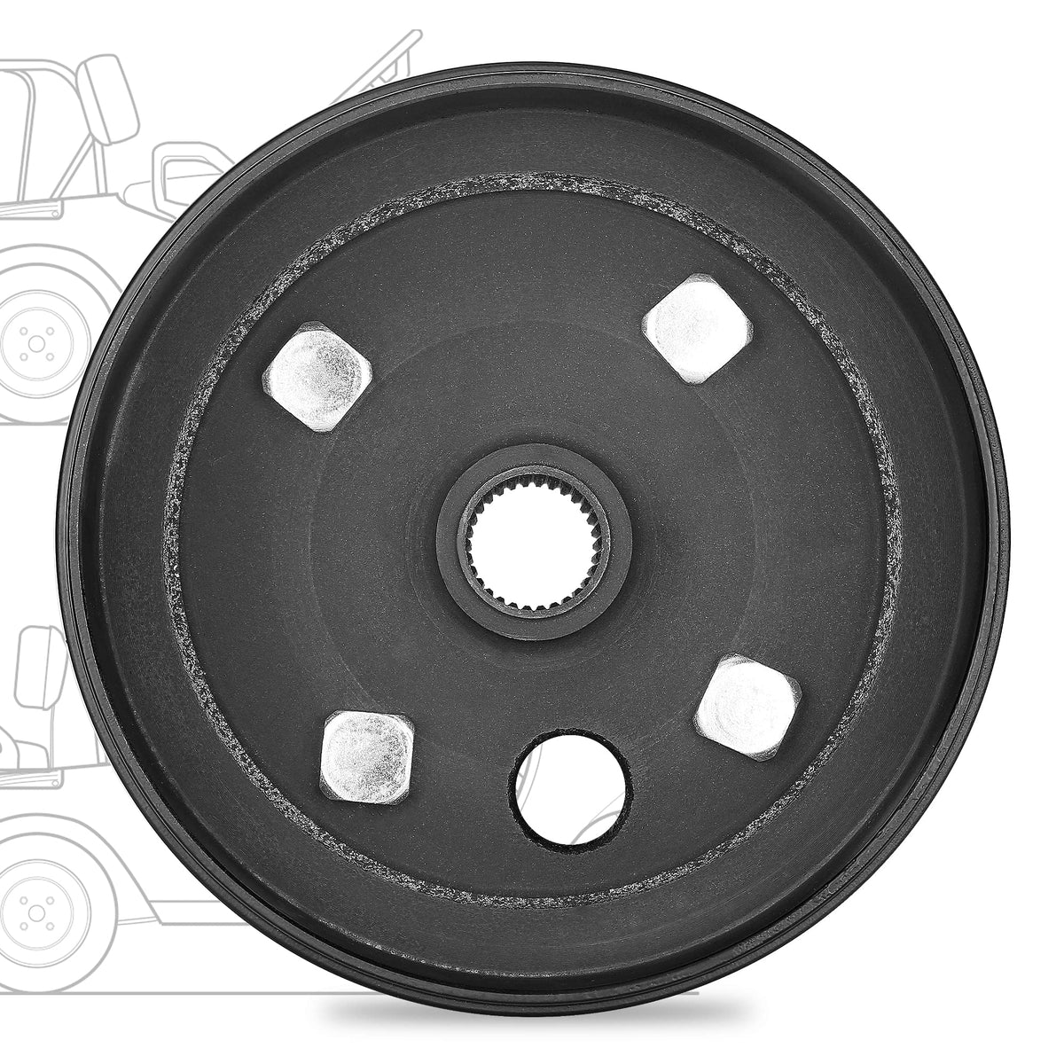 10L0L installation-focused brake drum image showing mounting and alignment considerations.