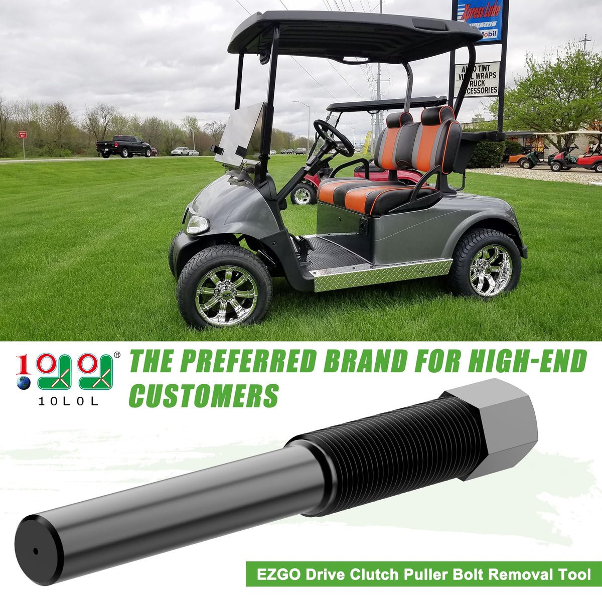 EZGO 2-cycle clutch puller for 1971-1993 models with precise threading