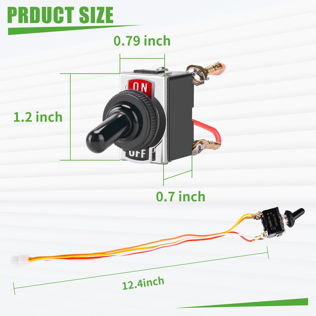 10L0L EZGO switch kit includes connecting wires for easy setup.