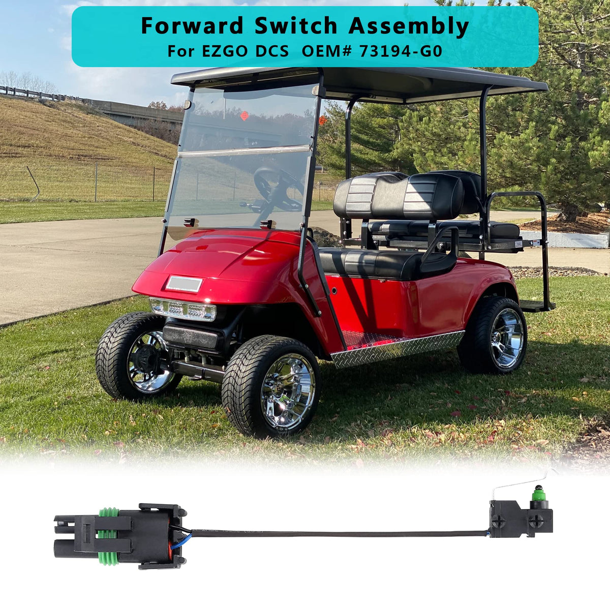 View of the 10L0L EZGO DCS controller area highlighting compact, robust design