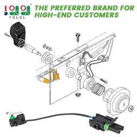 10L0L EZGO DCS forward switch 1996-2002 highlights OEM compatibility