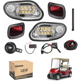 10L0L EZGO Freedom left front headlight improves nighttime visibility