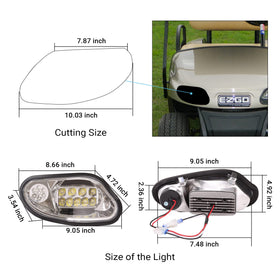 10L0L EZGO Freedom left rear taillight enhances signaling
