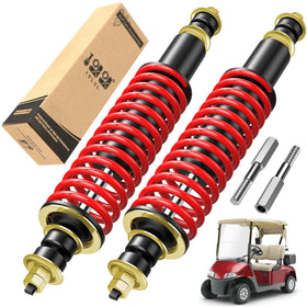 10L0L EZGO front-rear shock absorber kit for TXT/Medalist enhances ride stability on uneven surfaces.
