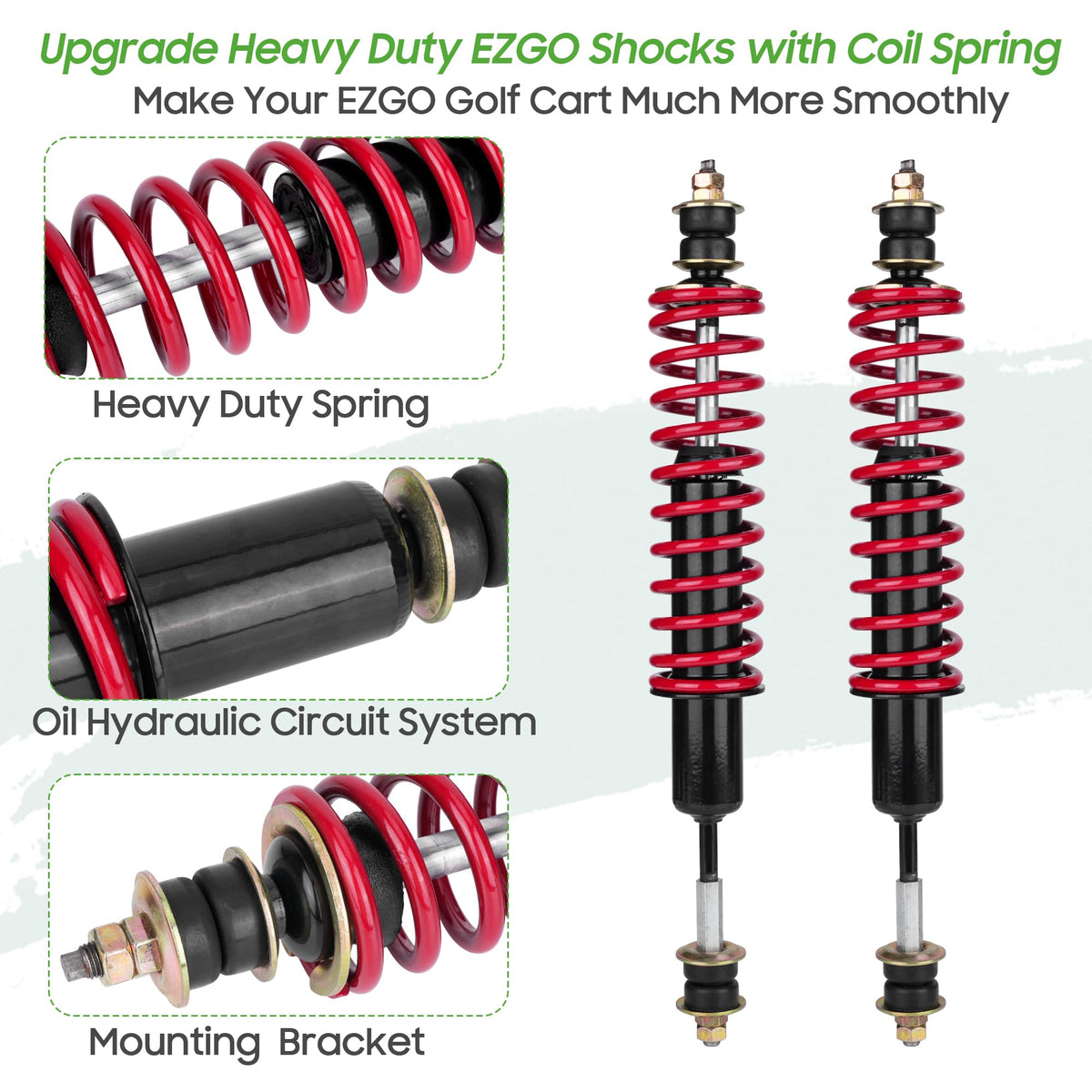 10L0L EZGO lift-kit length reference image helps confirm compatibility.