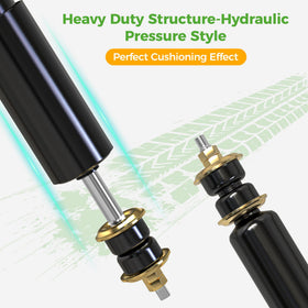10L0L EZGO Medalist front right shock preserves control on rough terrain