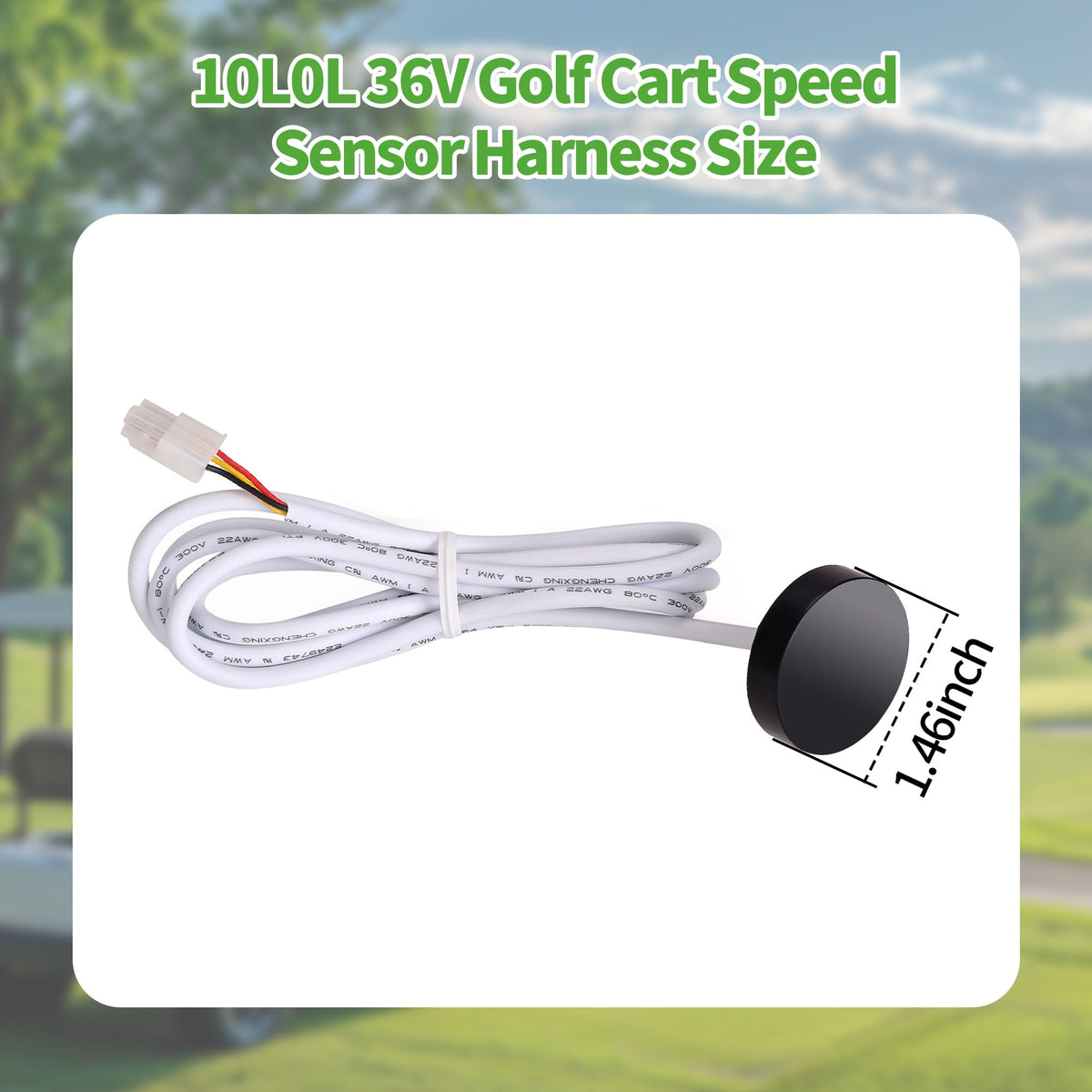 10L0L EZGO PDS harness packaging and branding closeup