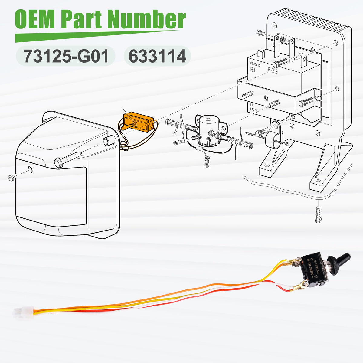 10L0L EZGO PDS switch offers quick plug-and-play installation.
